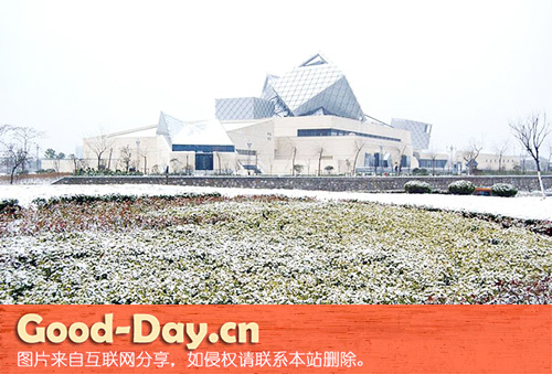 中国海盐博物馆雪景高清大图
