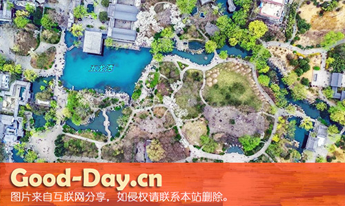 五龙潭在五龙潭公园中的位置