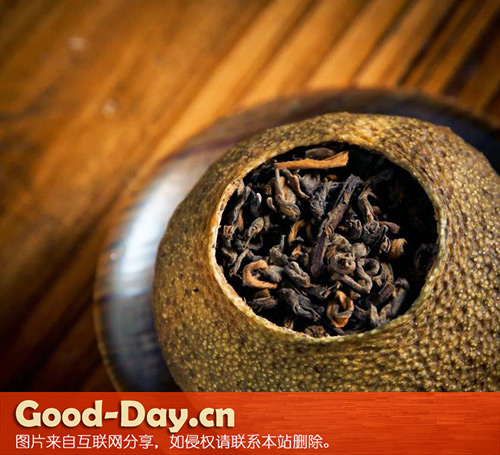 柴烧柑普茶